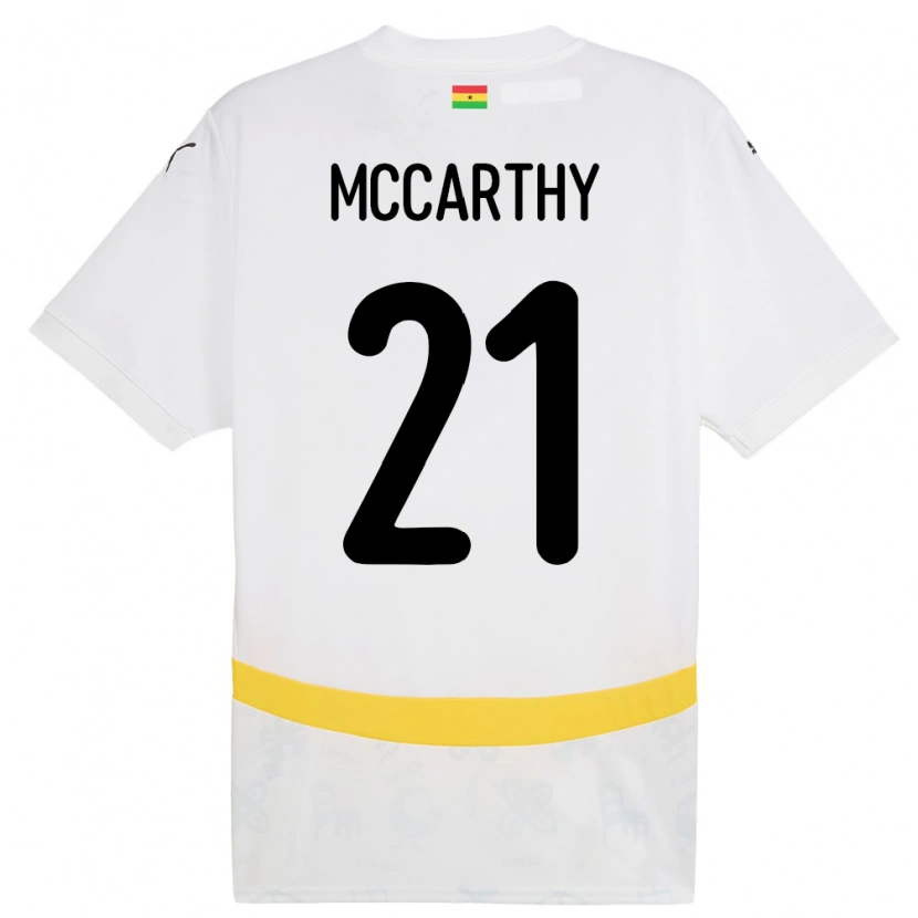 Danxen Dětské Ghana Kerrie Mccarthy #21 Bílý Domů Hráčské Dresy 24-26 Dres