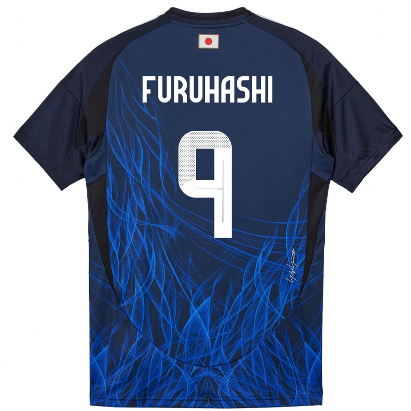 Danxen Dětské Japonsko Kyogo Furuhashi #9 Tmavě Modrá Domů Hráčské Dresy 24-26 Dres