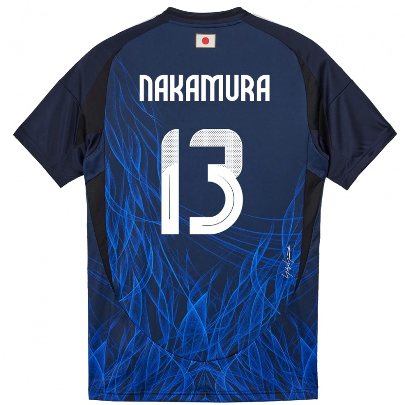 Danxen Dětské Japonsko Keito Nakamura #13 Tmavě Modrá Domů Hráčské Dresy 24-26 Dres