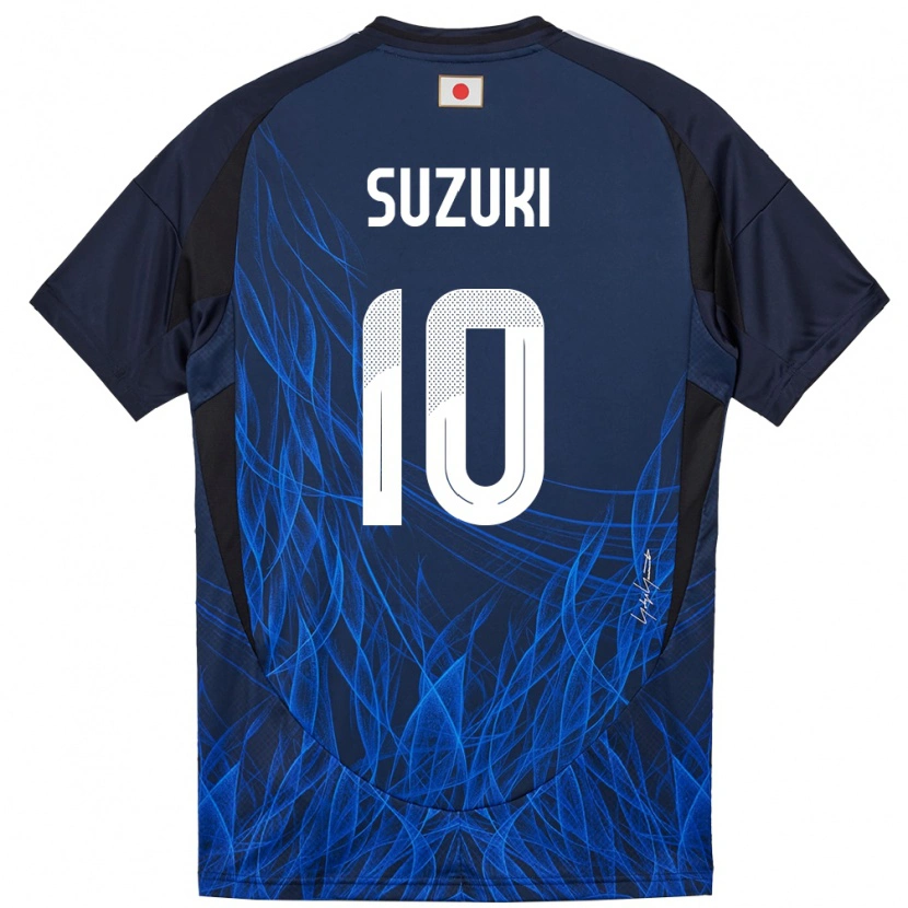 Danxen Dětské Japonsko Yuito Suzuki #10 Tmavě Modrá Domů Hráčské Dresy 24-26 Dres