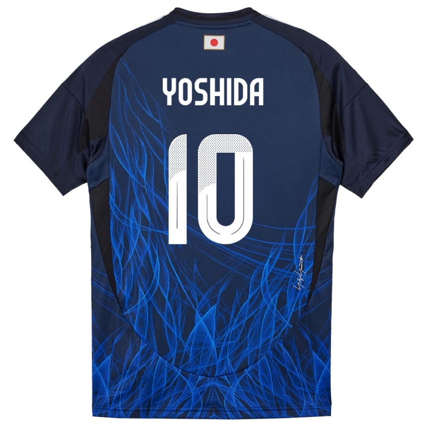 Danxen Dětské Japonsko Minato Yoshida #10 Tmavě Modrá Domů Hráčské Dresy 24-26 Dres