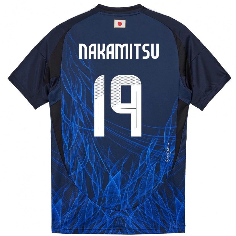 Danxen Dětské Japonsko Kanata Nakamitsu #19 Tmavě Modrá Domů Hráčské Dresy 24-26 Dres