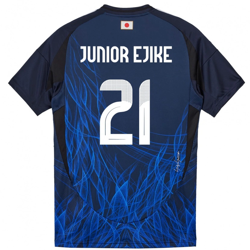 Danxen Dětské Japonsko Ibuki Vincent Junior Ejike #21 Tmavě Modrá Domů Hráčské Dresy 24-26 Dres