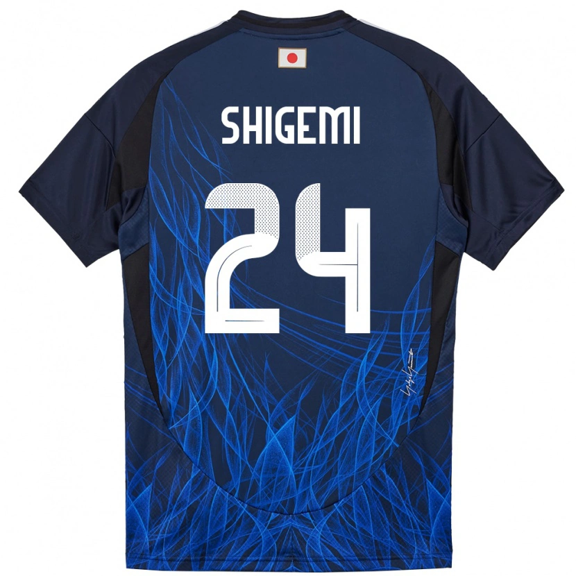 Danxen Dětské Japonsko Masato Shigemi #24 Tmavě Modrá Domů Hráčské Dresy 24-26 Dres