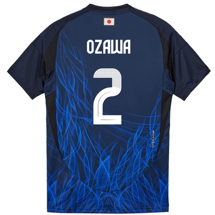 Danxen Dětské Japonsko Haruki Ozawa #2 Tmavě Modrá Domů Hráčské Dresy 24-26 Dres