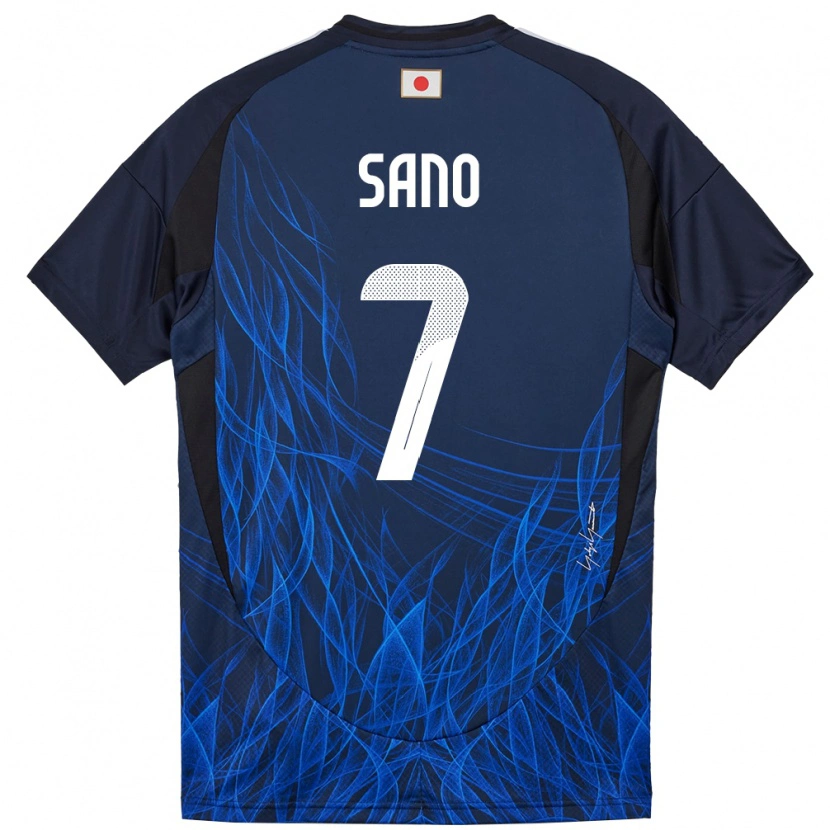 Danxen Dětské Japonsko Kodai Sano #7 Tmavě Modrá Domů Hráčské Dresy 24-26 Dres