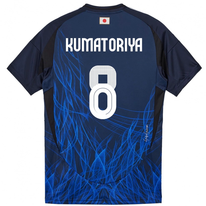 Danxen Dětské Japonsko Issei Kumatoriya #8 Tmavě Modrá Domů Hráčské Dresy 24-26 Dres