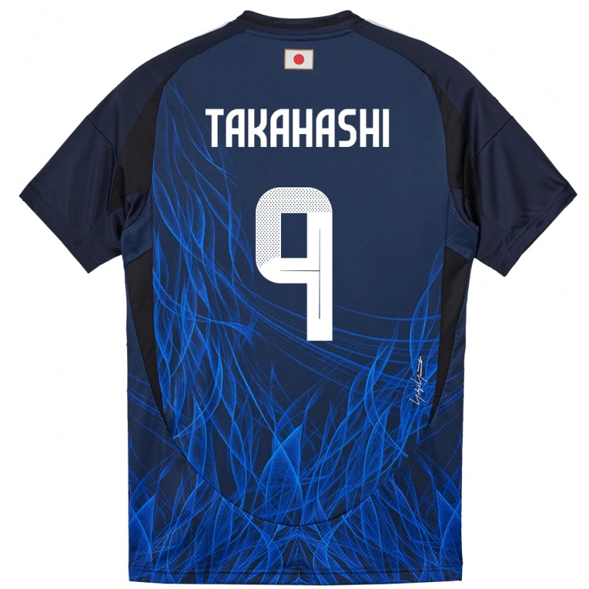 Danxen Dětské Japonsko Hikaru Takahashi #9 Tmavě Modrá Domů Hráčské Dresy 24-26 Dres