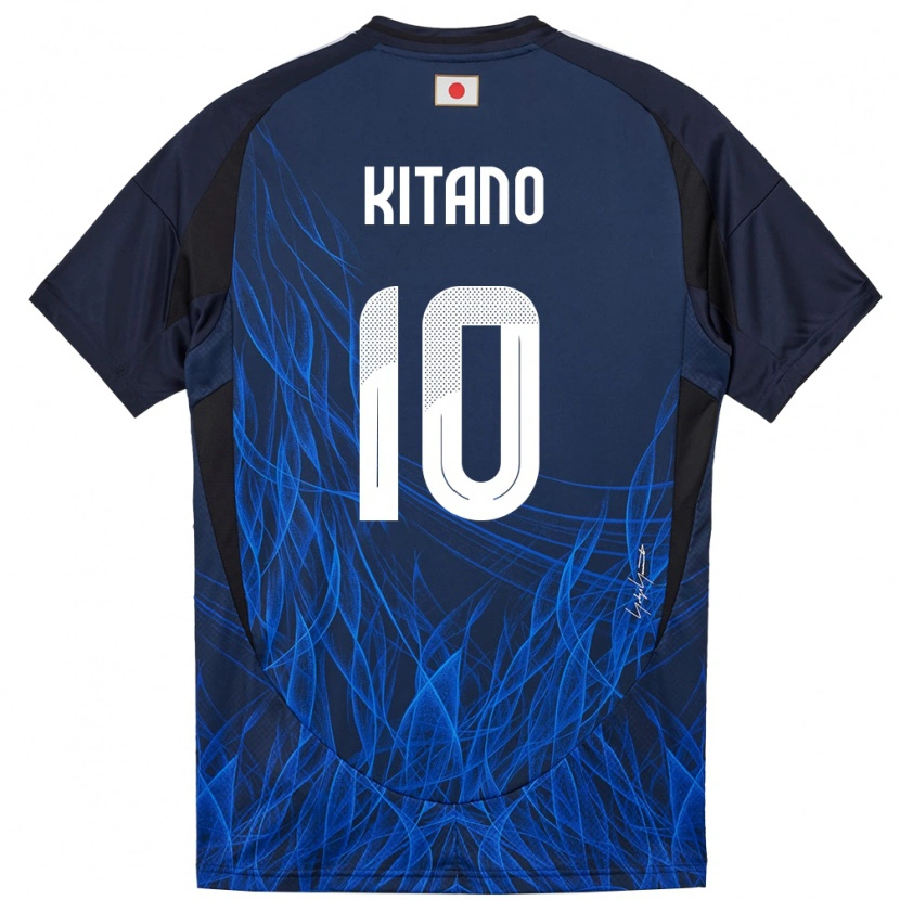 Danxen Dětské Japonsko Sota Kitano #10 Tmavě Modrá Domů Hráčské Dresy 24-26 Dres