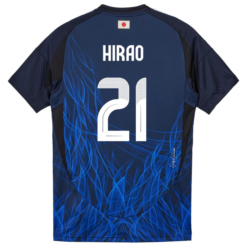 Danxen Dětské Japonsko Chika Hirao #21 Tmavě Modrá Domů Hráčské Dresy 24-26 Dres