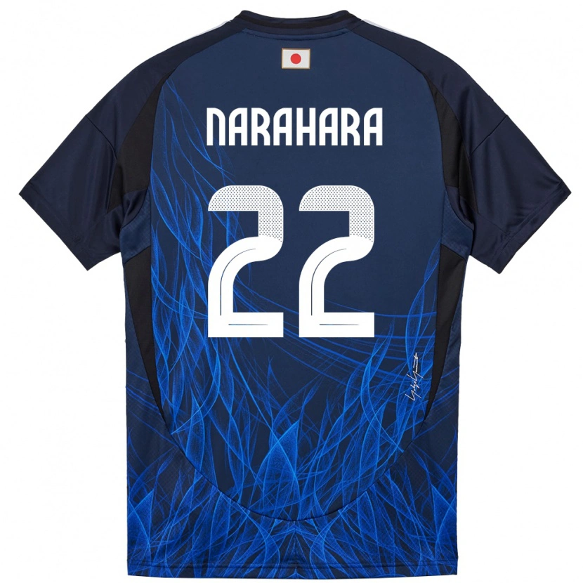 Danxen Dětské Japonsko Yoshiki Narahara #22 Tmavě Modrá Domů Hráčské Dresy 24-26 Dres