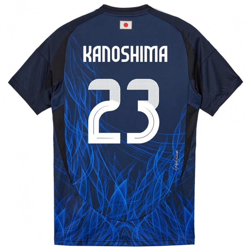 Danxen Dětské Japonsko Yu Kanoshima #23 Tmavě Modrá Domů Hráčské Dresy 24-26 Dres