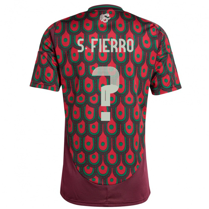 Danxen Dětské Mexiko Sebastián Fierro #0 Maroon Domů Hráčské Dresy 24-26 Dres