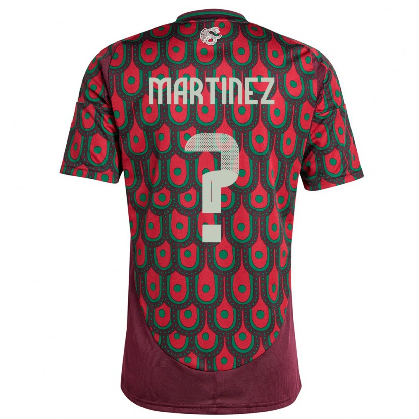 Danxen Dětské Mexiko Saeed Martinez #0 Maroon Domů Hráčské Dresy 24-26 Dres