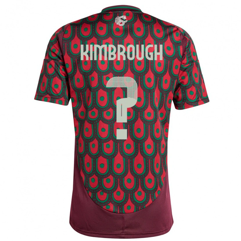 Danxen Dětské Mexiko Da'vian Kimbrough #0 Maroon Domů Hráčské Dresy 24-26 Dres