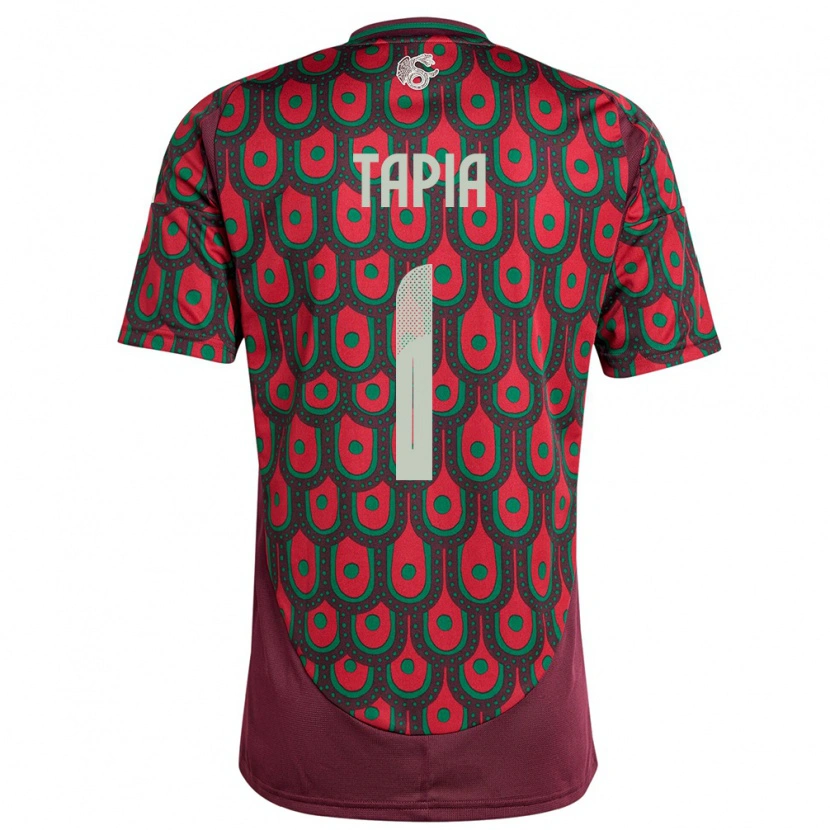 Danxen Dětské Mexiko Fernando Tapia #1 Maroon Domů Hráčské Dresy 24-26 Dres