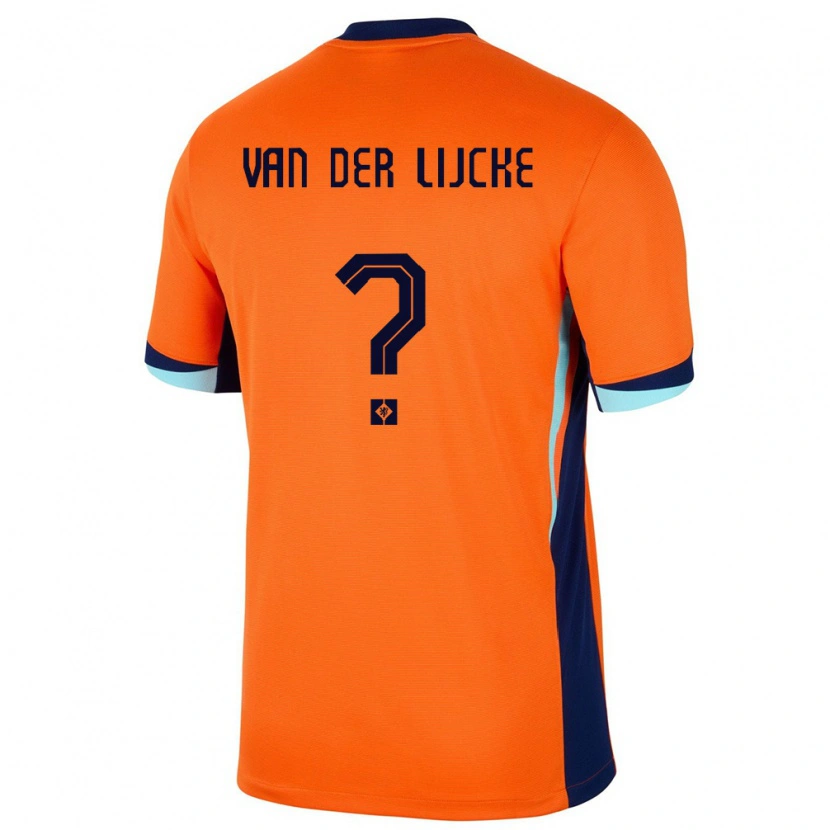 Danxen Dětské Nizozemsko Donny Van Der Lijcke #0 Oranžový Domů Hráčské Dresy 24-26 Dres