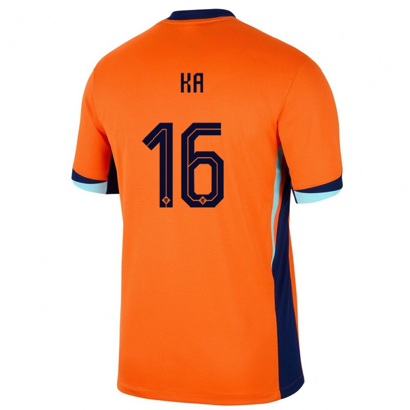 Danxen Dětské Nizozemsko Ismail Ka #16 Oranžový Domů Hráčské Dresy 24-26 Dres