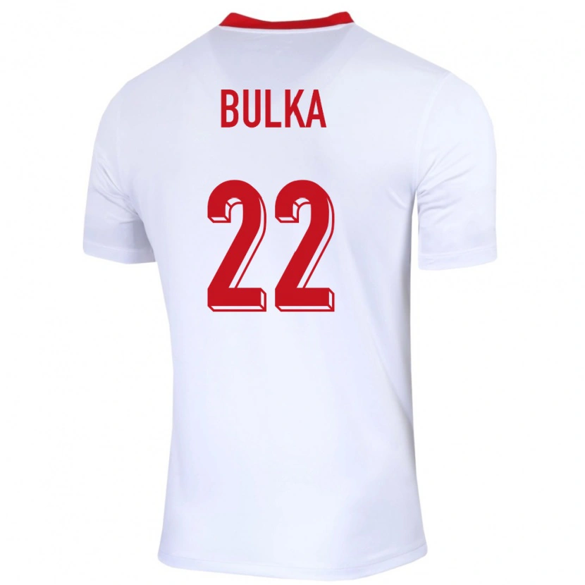 Danxen Dětské Polsko Marcin Bulka #22 Bílý Domů Hráčské Dresy 24-26 Dres