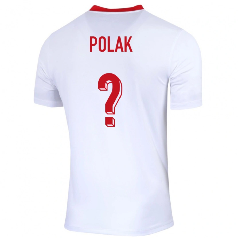 Danxen Dětské Polsko Cezary Polak #0 Bílý Domů Hráčské Dresy 24-26 Dres