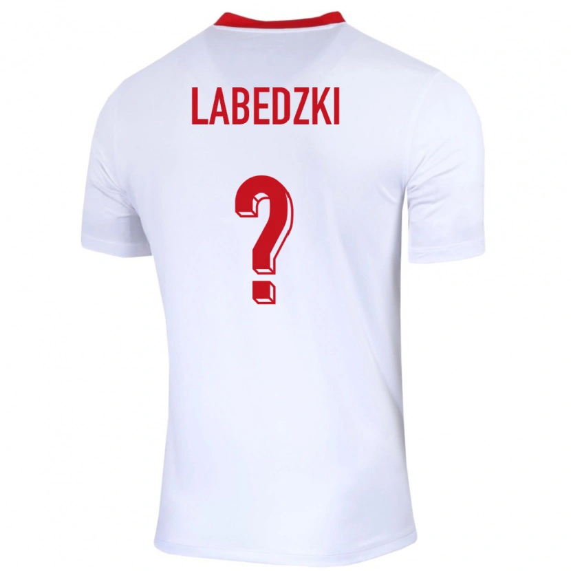 Danxen Dětské Polsko Jan Labedzki #0 Bílý Domů Hráčské Dresy 24-26 Dres