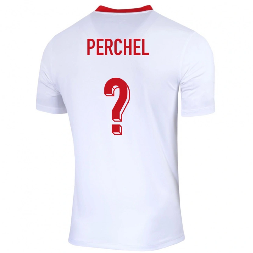 Danxen Dětské Polsko Michal Perchel #0 Bílý Domů Hráčské Dresy 24-26 Dres