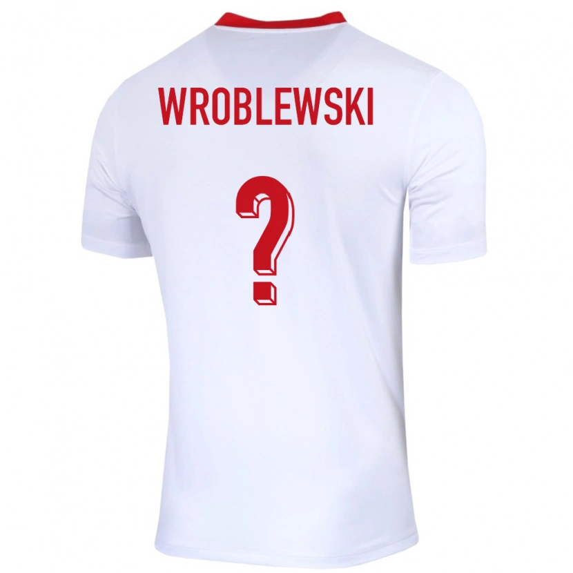 Danxen Dětské Polsko Michal Wroblewski #0 Bílý Domů Hráčské Dresy 24-26 Dres