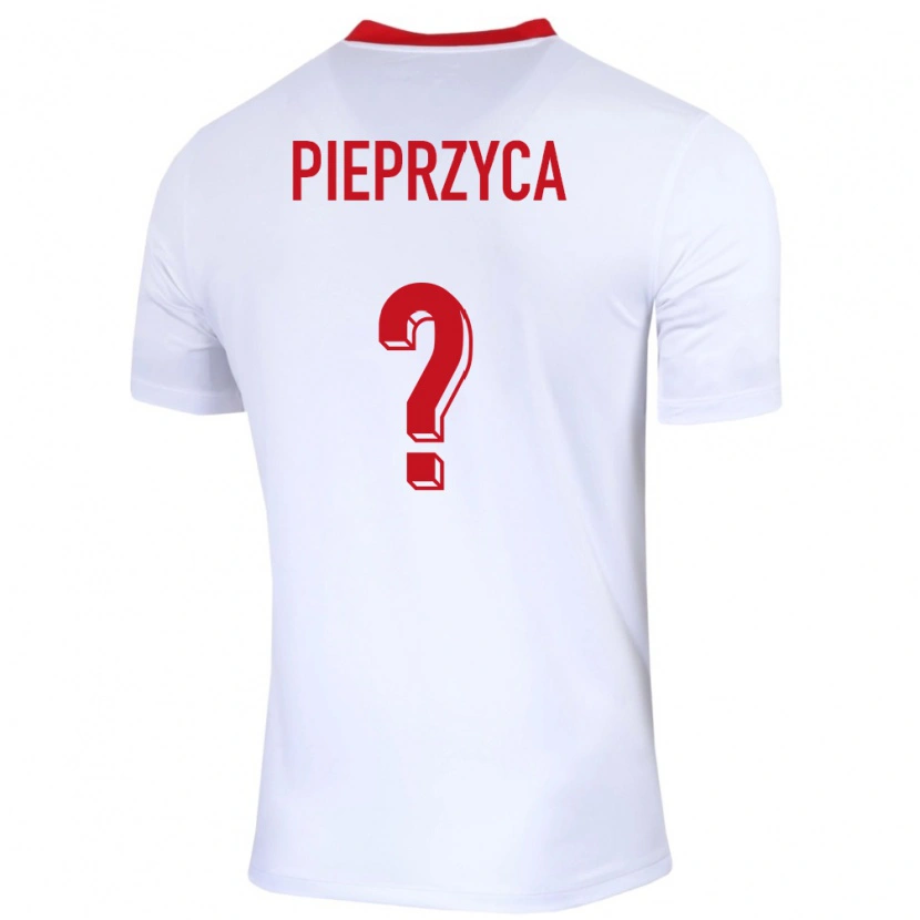 Danxen Dětské Polsko Igor Pieprzyca #0 Bílý Domů Hráčské Dresy 24-26 Dres