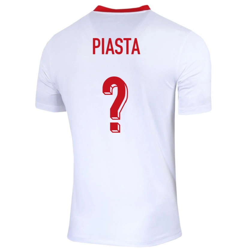 Danxen Dětské Polsko Szymon Piasta #0 Bílý Domů Hráčské Dresy 24-26 Dres
