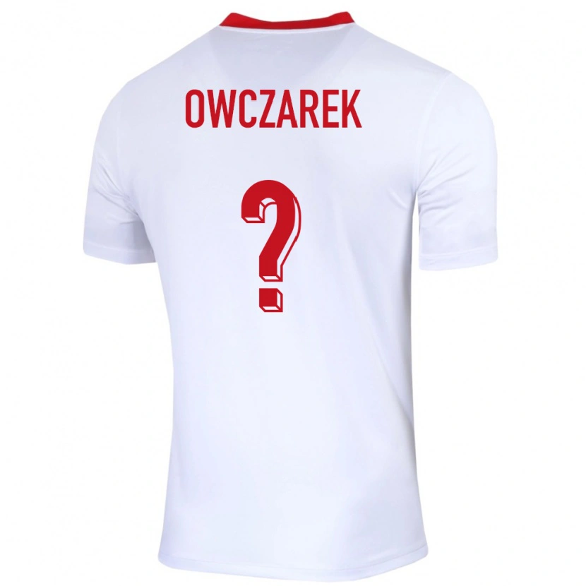Danxen Dětské Polsko Igor Owczarek #0 Bílý Domů Hráčské Dresy 24-26 Dres
