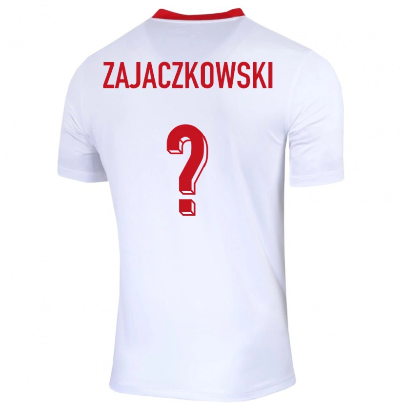 Danxen Dětské Polsko Lukasz Zajaczkowski #0 Bílý Domů Hráčské Dresy 24-26 Dres