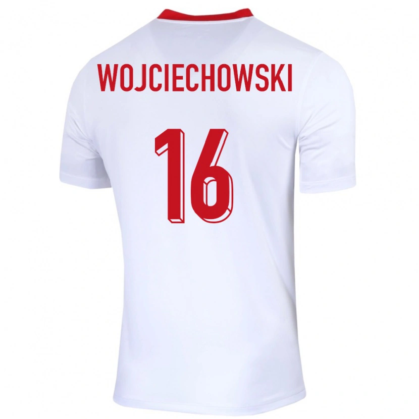 Danxen Dětské Polsko Oliwier Wojciechowski #16 Bílý Domů Hráčské Dresy 24-26 Dres