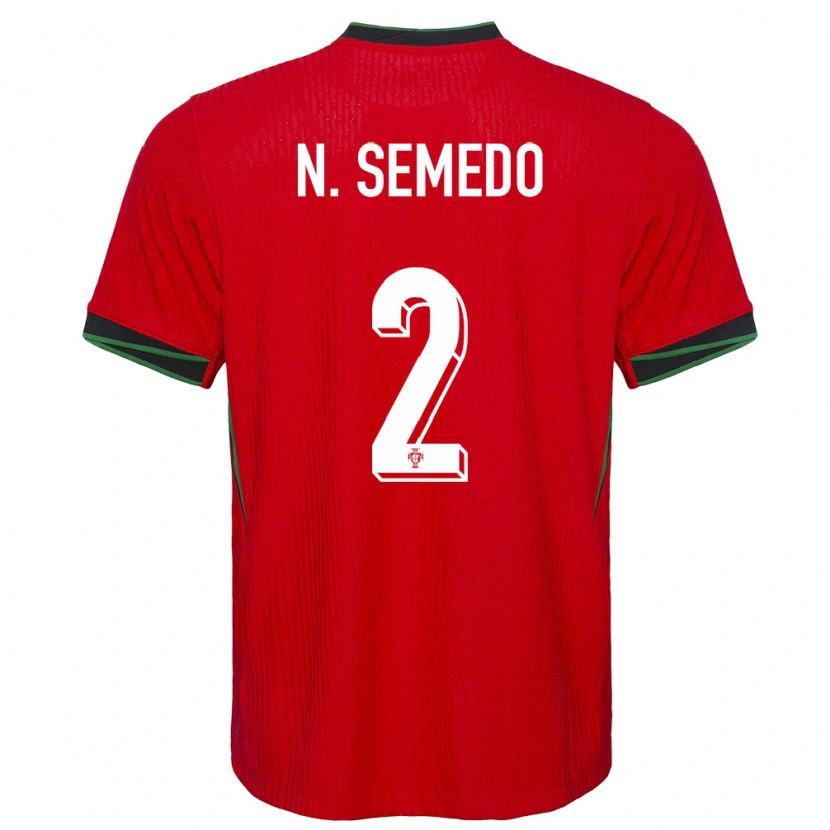Danxen Dětské Portugalsko Nélson Semedo #2 Červené Domů Hráčské Dresy 24-26 Dres