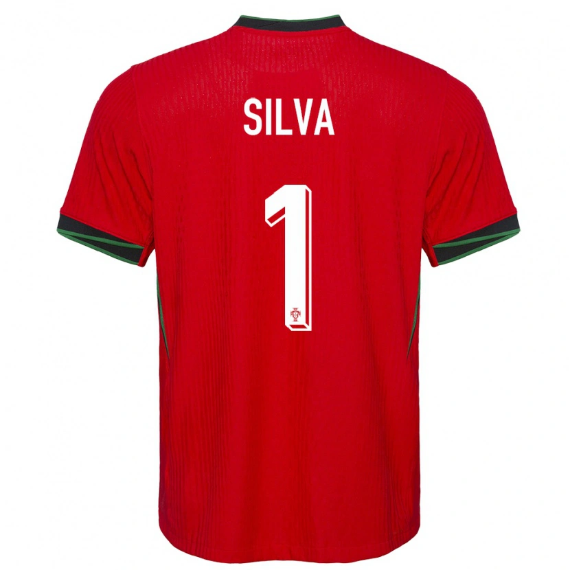 Danxen Dětské Portugalsko Francisco Silva #1 Červené Domů Hráčské Dresy 24-26 Dres
