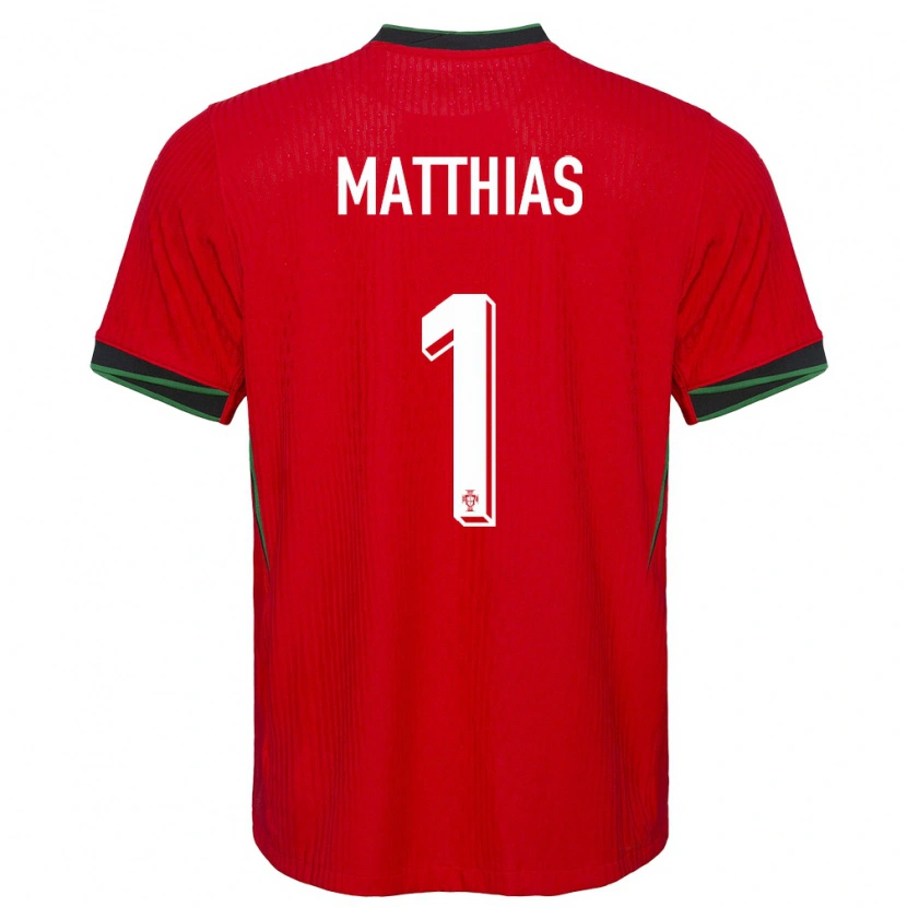 Danxen Dětské Portugalsko Matthias Da Silva #1 Červené Domů Hráčské Dresy 24-26 Dres