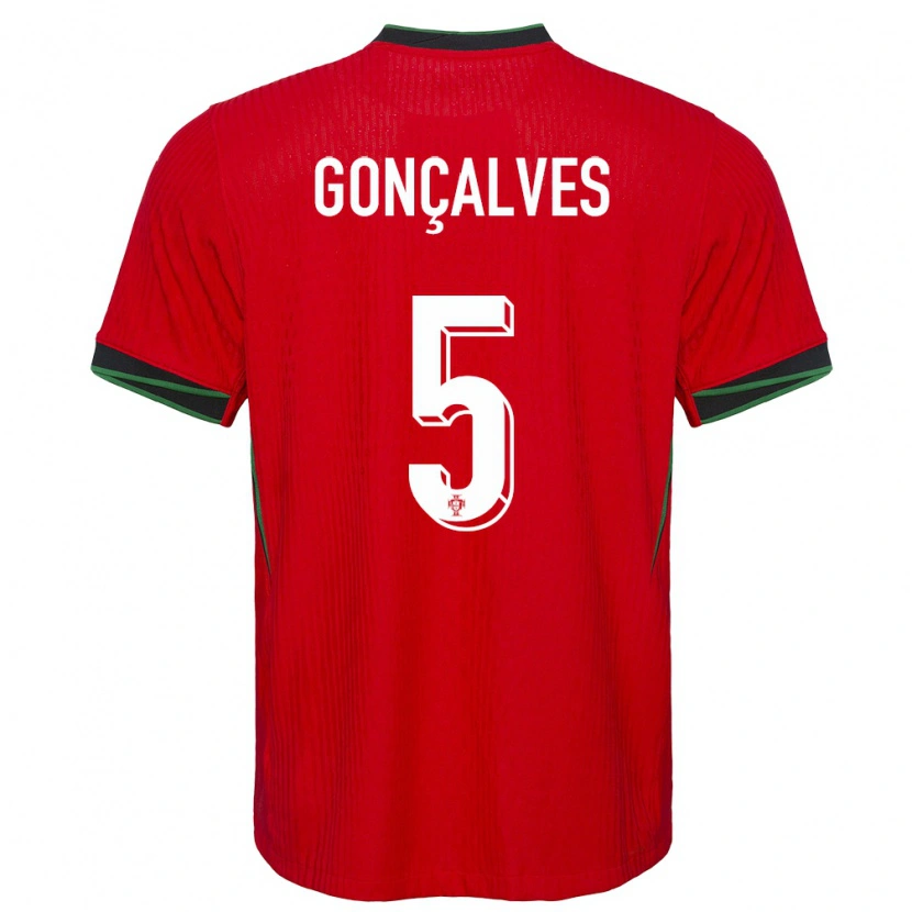 Danxen Dětské Portugalsko Martim Gonçalves #5 Červené Domů Hráčské Dresy 24-26 Dres