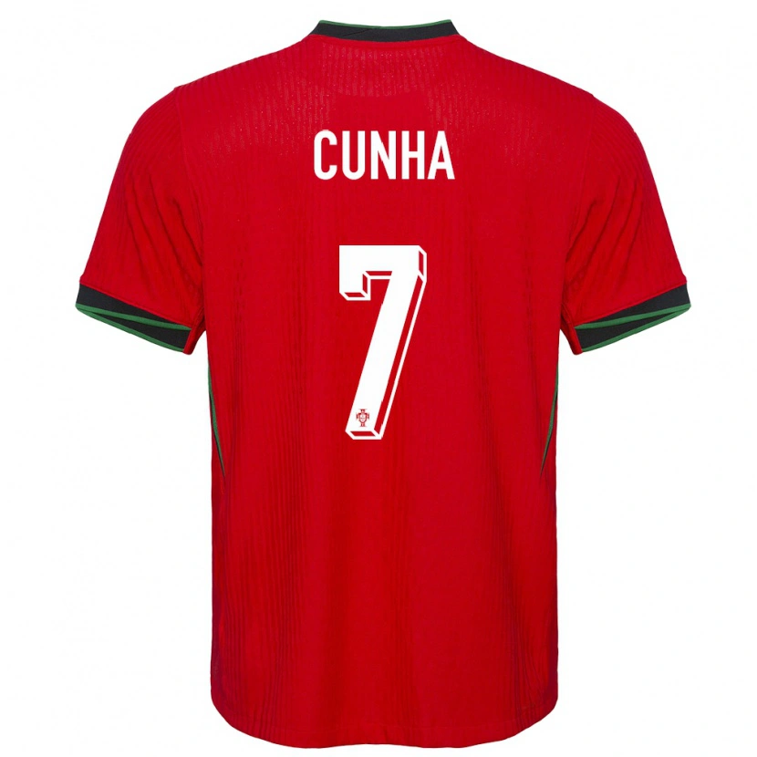 Danxen Dětské Portugalsko Duarte Cunha #7 Červené Domů Hráčské Dresy 24-26 Dres
