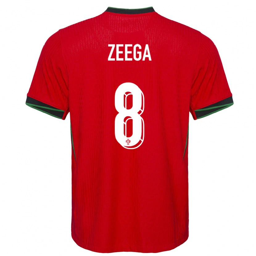 Danxen Dětské Portugalsko Zeega #8 Červené Domů Hráčské Dresy 24-26 Dres