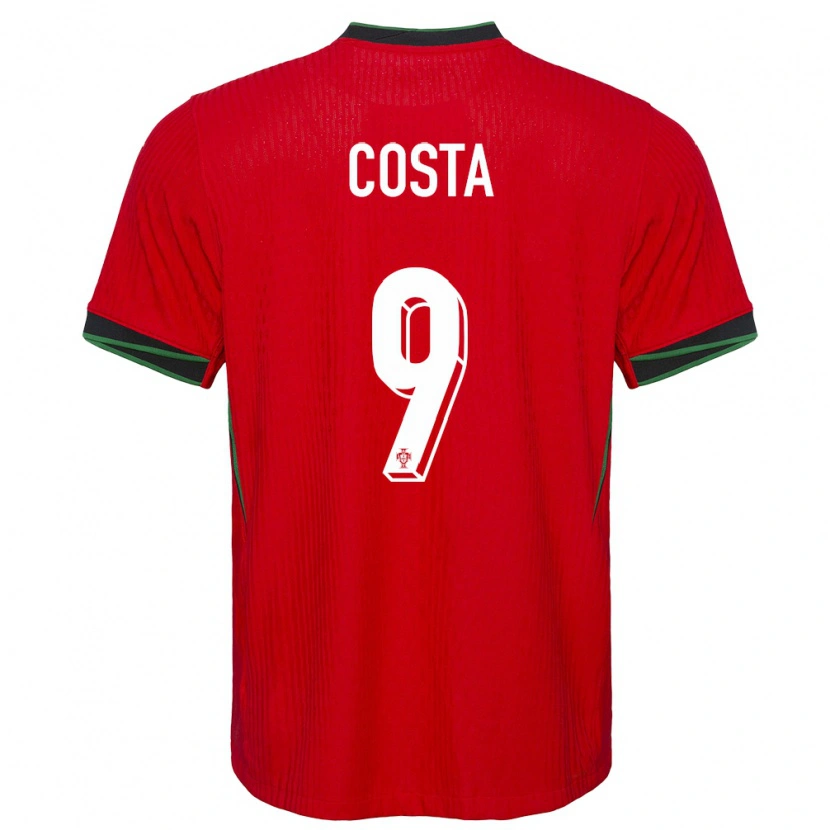 Danxen Dětské Portugalsko Manuel Costa #9 Červené Domů Hráčské Dresy 24-26 Dres