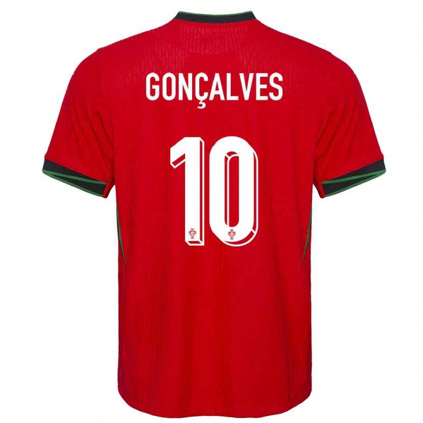 Danxen Dětské Portugalsko Flávio Gonçalves #10 Červené Domů Hráčské Dresy 24-26 Dres