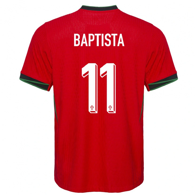 Danxen Dětské Portugalsko Brandão Baptista #11 Červené Domů Hráčské Dresy 24-26 Dres