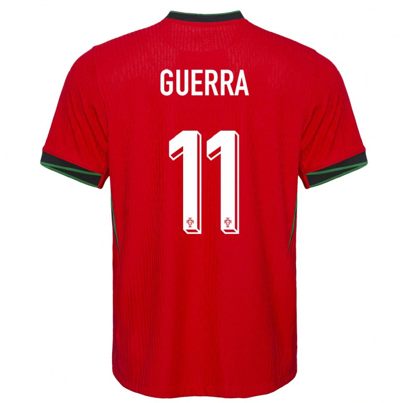 Danxen Dětské Portugalsko Gustavo Guerra #11 Červené Domů Hráčské Dresy 24-26 Dres