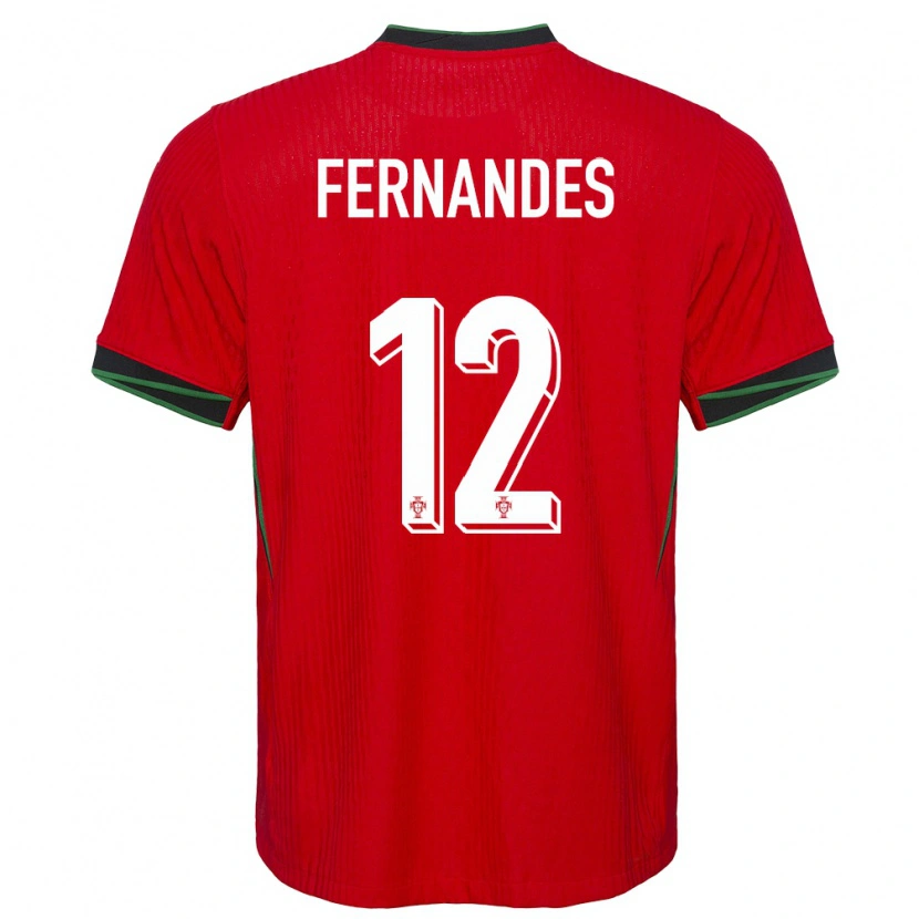 Danxen Dětské Portugalsko Diogo Fernandes #12 Červené Domů Hráčské Dresy 24-26 Dres