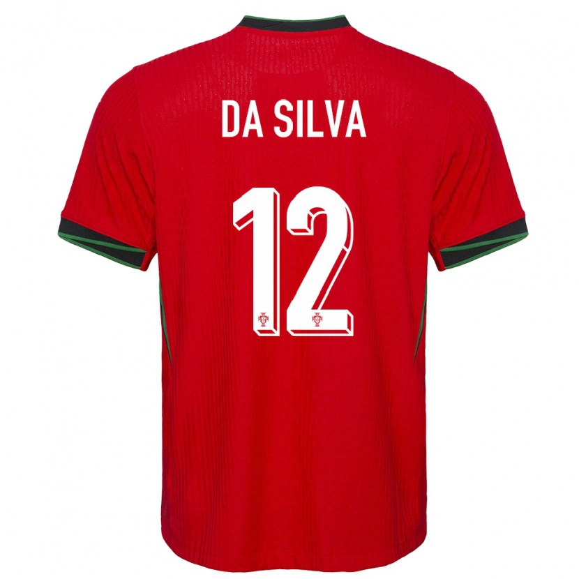 Danxen Dětské Portugalsko Rodrigo Da Silva #12 Červené Domů Hráčské Dresy 24-26 Dres