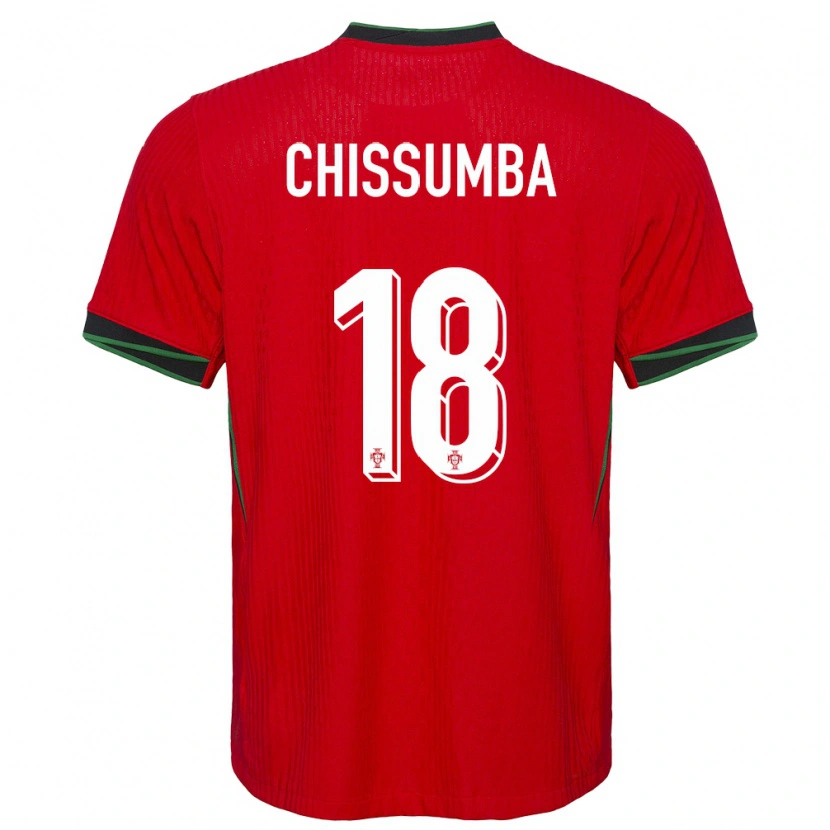 Danxen Dětské Portugalsko Chissumba #18 Červené Domů Hráčské Dresy 24-26 Dres