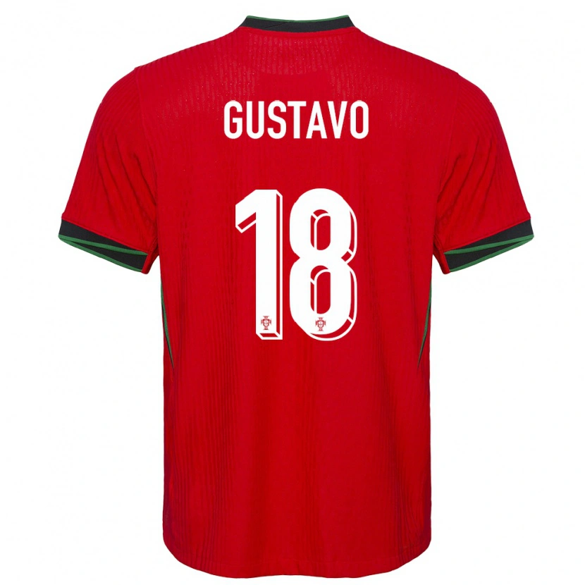 Danxen Dětské Portugalsko Gustavo Ferreira #18 Červené Domů Hráčské Dresy 24-26 Dres