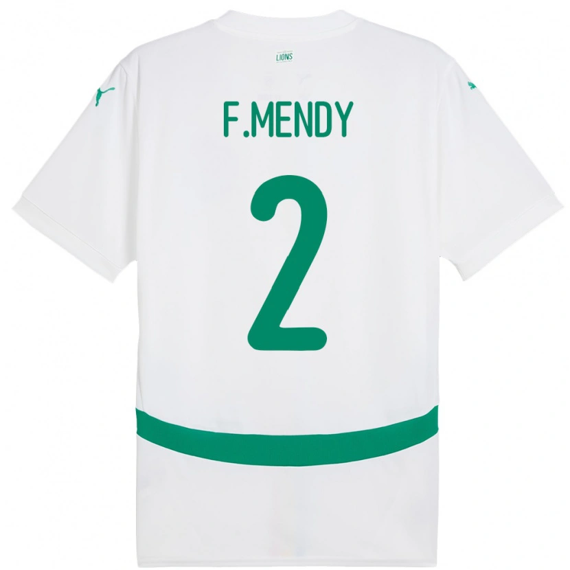 Danxen Dětské Senegal Formose Mendy #2 Bílý Domů Hráčské Dresy 24-26 Dres