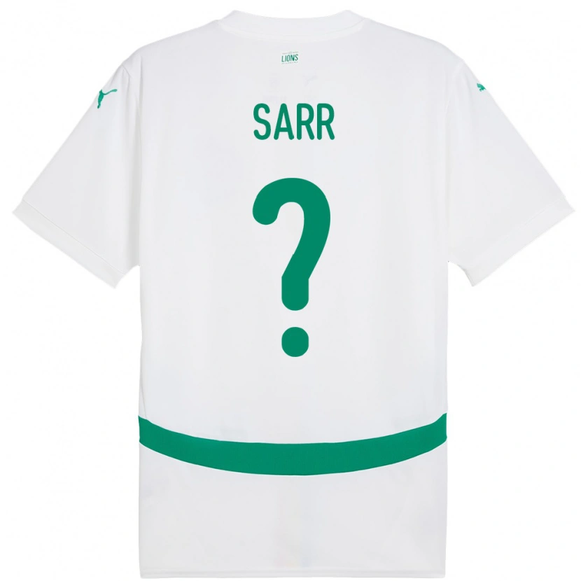 Danxen Dětské Senegal Assane Sarr #0 Bílý Domů Hráčské Dresy 24-26 Dres