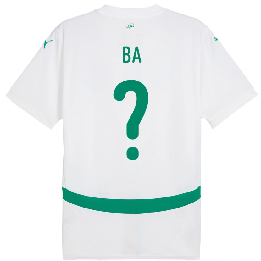 Danxen Dětské Senegal Mahamet Ba #0 Bílý Domů Hráčské Dresy 24-26 Dres