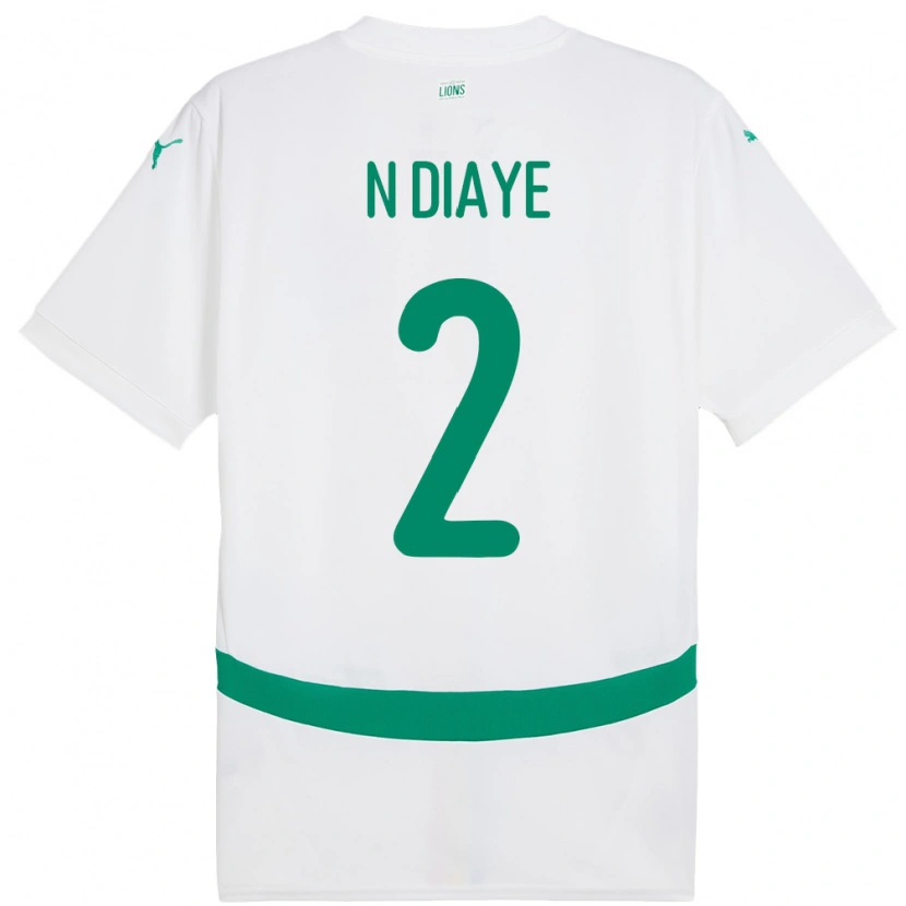 Danxen Dětské Senegal Moussa N Diaye #2 Bílý Domů Hráčské Dresy 24-26 Dres
